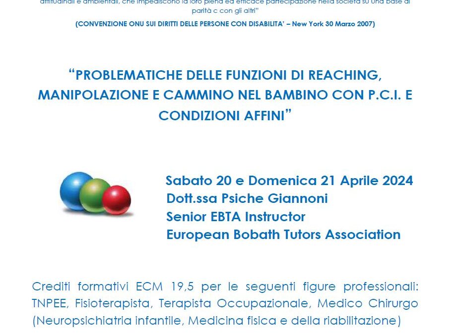 Corso Bobath – Aprile 2024